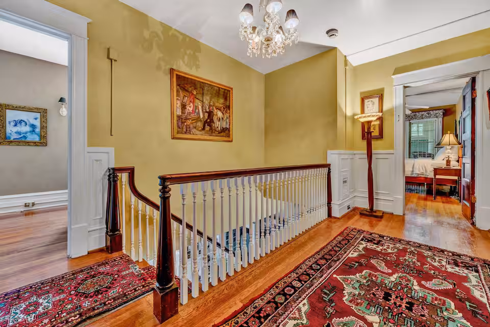 Interior photo from the Inn at Burwell - Stair Landing